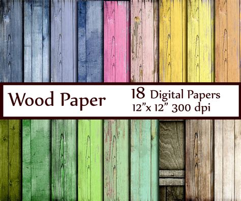 Wood Digital Paper 29991 Backgrounds Design Bundles