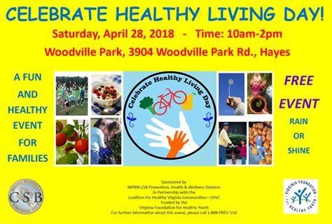 Celebrate Healthy Living Day 2018 Gloucester Resource Council