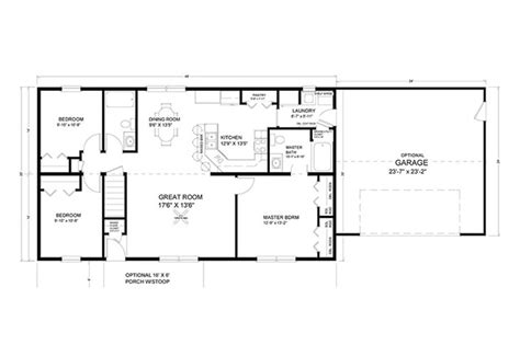 1000 To 1500 Sq Ft Ranch Floor Plans Advanced Systems Homes