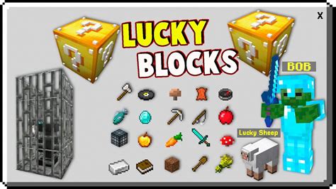 👉 Lucky Blocks Addon Para Minecraft Pe Prueba Tu Suerte Youtube