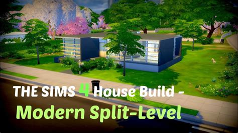 Modern Split Level Sims 4 Speed House Build Youtube