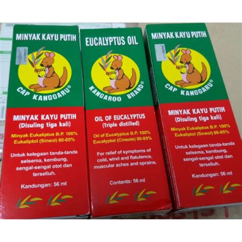 Kangaroo Eucalyptus Oil Minyak Kayu Putih 56ml Shopee Malaysia