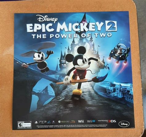 Disneys Epic Mickey 2 The Power Of Two Video Game Store Pvc Poster 23