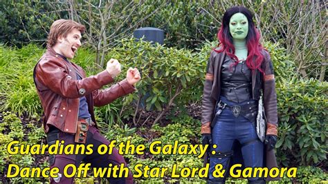 guardians of the galaxy dance off w star lord and gamora avengers campus disneyland paris 2023