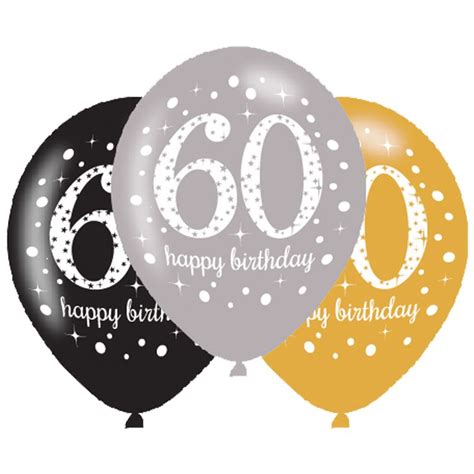 Gedichte, bilder, sprüche oder texte müssen. 6 Luftballons Gold und Silber 60. Geburtstag