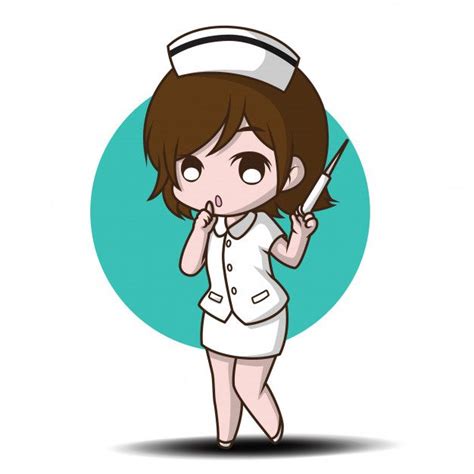 Enfermeira De Personagem De Desenho Animado Bonito Imagenes De Enfermeras Animadas Enfermera