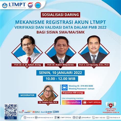 Sosialisasi Daring Registrasi Akun Ltmpt Baak Politap