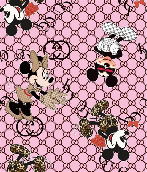 Gucci Disney Mickey Mouse Minnie Fabric Lycra Designer Fabric Chfz516