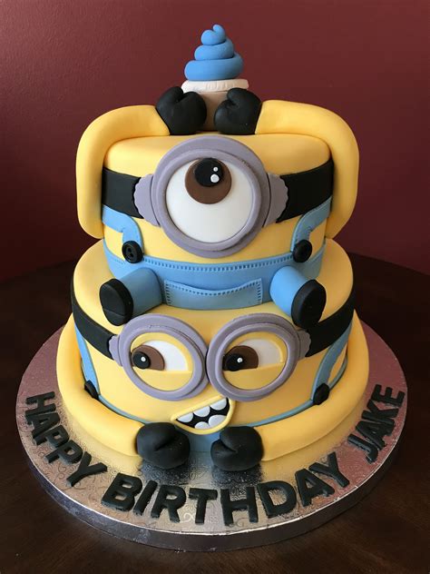 Minions Cake Design For Boys Diy Minion Birthday Cake Despicable Me