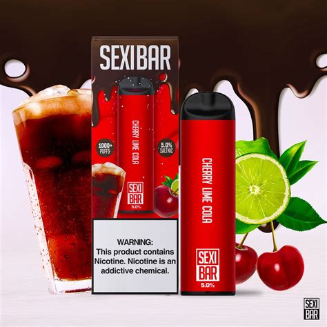 Sexibar Cherry Lime Cola Disposable Vape Bar 1000 Puffs Juice Man