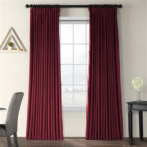 Exclusive Fabrics And Furnishings Blackout Signature Burgundy Doublewide
