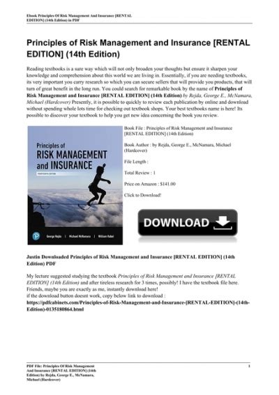 Pdf Principles Of Risk Management And Insurance Rental Edition