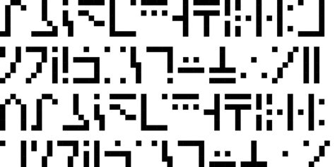 Maybe you would like to learn more about one of these? Minecraft - Standard Galactic Alphabet | FontStruct
