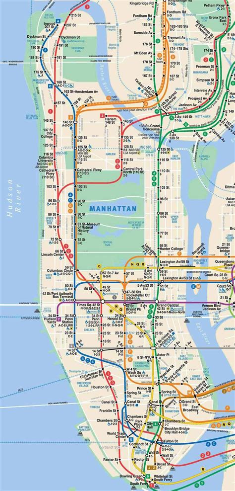 Nyc Manhattan Subway Map Pdf