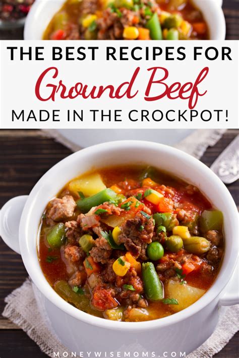 Ground Beef Crockpot Recipes Moneywise Moms