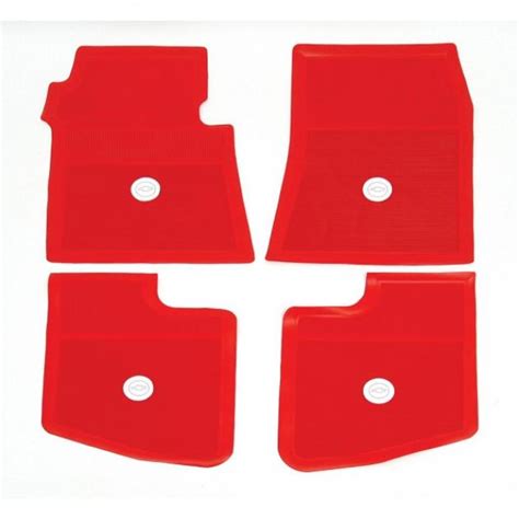 Full Size Chevy Floor Mats Accessory Bright Red 1961 1962