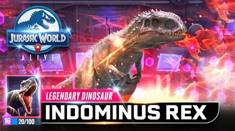 Legendary Hybrid Indominus Rex Unlocked 【jurassic World Alive 侏羅紀世界