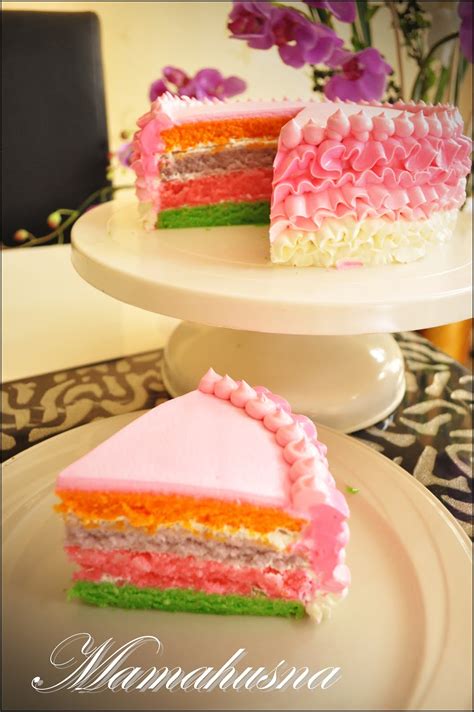 Cepat habis kalau buat ni. MamaHusna Chocolate: Resepi Rainbow kek