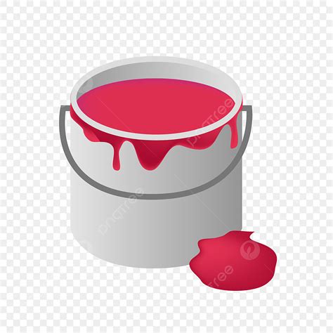Painting Bucket Clipart Transparent Png Hd A Bucket Of Red Paint