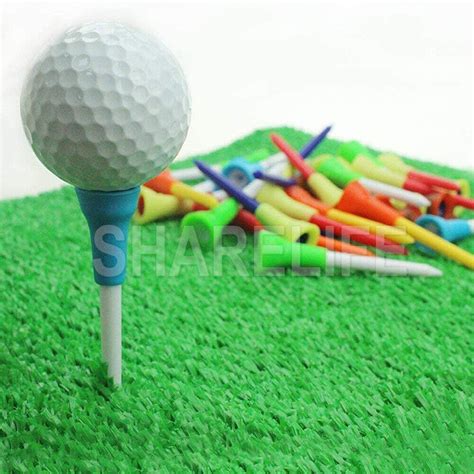 100pack 83mm Golf Tees Plastic With Rubber Cushion Top High Quality Multi Color Ebay