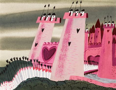 Alice In Wonderland Queen Of Hearts Castle Concept Art By Mary Blair