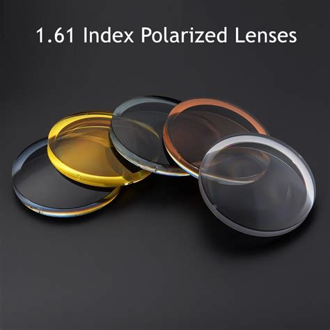 Vazrobe Customized Polarized 1 61 Index Glasses Lenses Aspheric Resin Sunglasses Lens Anti Polar
