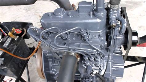 Kubota D1105 Diesel Engine Video 005 Youtube