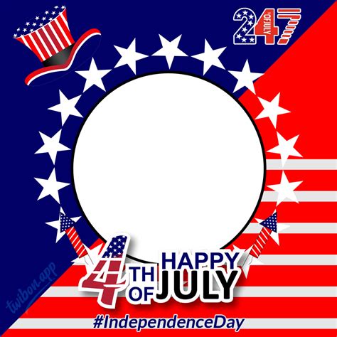 Happy July 4th 2023 Independence Day Of America Twibbon