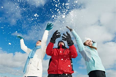 Young People In Winter Stock Images Image 35810304