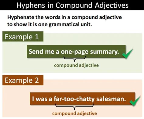 Hyphens In Compound Adjectives