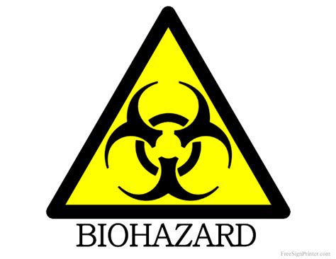 Free Biohazard Sign Printable Printable Templates