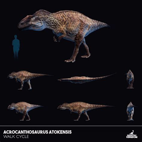 Prehistoric Kingdom Acrocanthosaurus Walk Cycle Rnaturewasmetal
