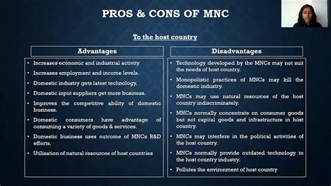 Mncs Definition Characteristics Pros And Cons Youtube