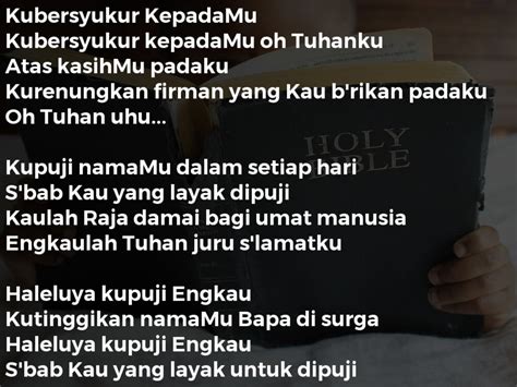 F g/f em lebih luas dari samudra am dm g c kebaikanmu bapa tak kan habis dihidupku am b em lebih tinggi dari cakrawala a dm tak terbatas kasihmu g c sungguh kubersyukur Lagu Rohani Ku Bersyukur Bapa Lirik