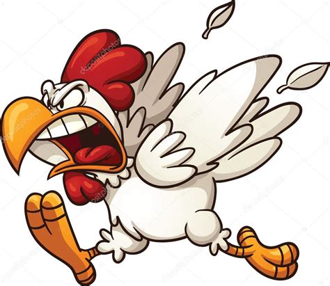 Angry Chicken — Stock Vector © Memoangeles 47792907