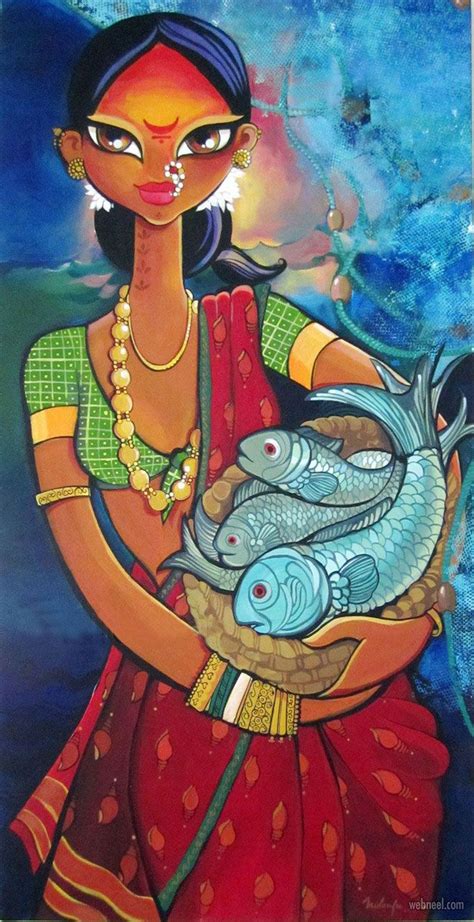 Most Beautiful Indian Paintings From Top Indian Artists Indian Art