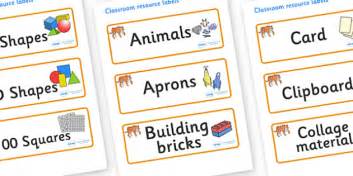 Free Tiger Themed Editable Classroom Resource Labels