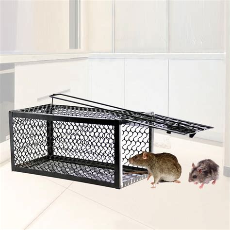 Cage Piège Souris Rat Rongeur Trappeur Piège Pliant En Métal Rat