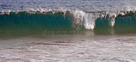 Waves On The Edge Of The Surf In The Ocean There Is An Acceleration
