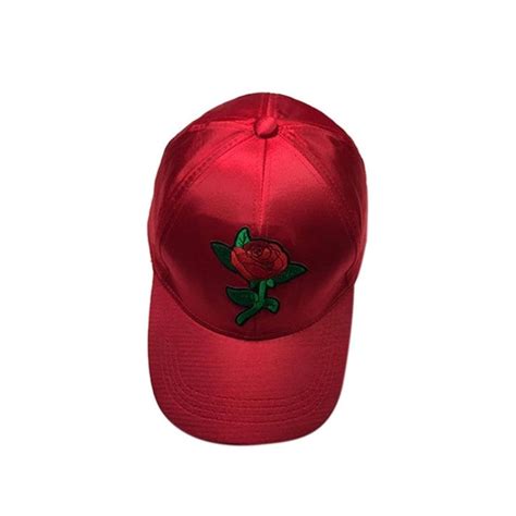 Caps Unisex Fashion Rose Embroidery Baseball Cap Adjustable Hip Hop