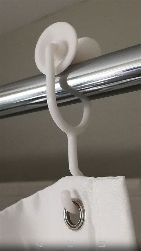Shower Curtain Hooks By Ratm3at Thingiverse 3d Printing Diy Useful