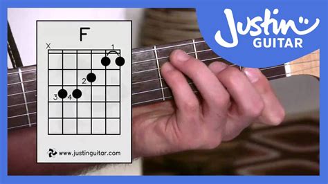 3 Ways Of Playing F Chord Guitar Lesson Guitar For Beginners Stage