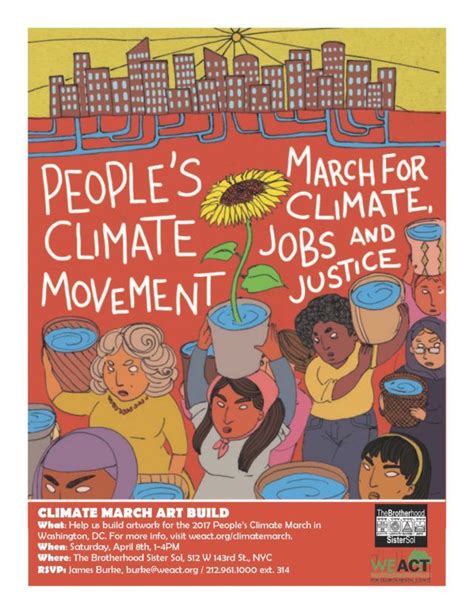 Climate Art Build Flyer We Act For Environmental Justice