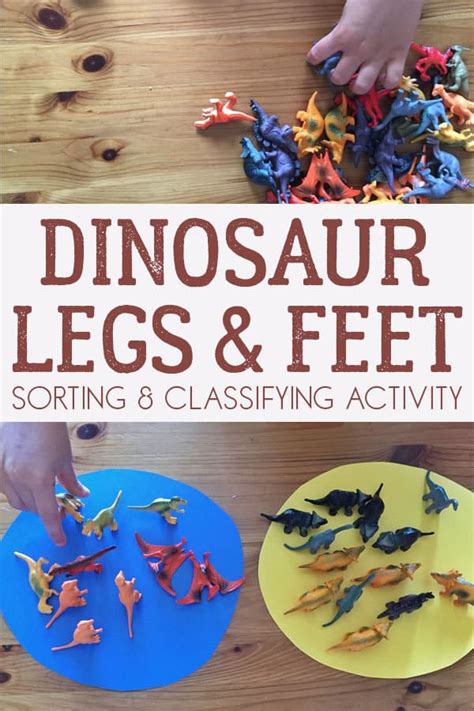 Sorting Dinosaurs By How Many Legs They Stand On Activity