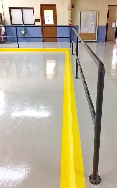 I'm amazed at the difference the floor the most important part of applying an epoxy coating is ensuring the concrete is sufficiently cleaned and porous. High Performance Epoxy Coating - Amports Jacksonville | Floor coating, Epoxy coating, Flooring