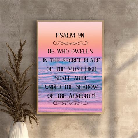 Psalm 91 Psalms 91 91 Psalm Psalm 91 Art Psalm 91 1 Psalm 91 Wall Art Bible Wall Art