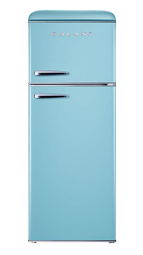 Compare Galanz Retro 7 6 Cu Ft Top Freezer Refrigerator Blue Price