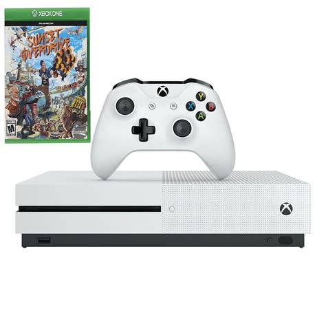 Microsoft Xbox One S 1tb White Console And Sunset Overdrive