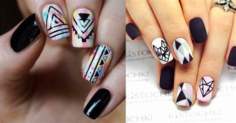 En los otros dedos de los pies más pequeños, dibuja formas de l junto a los bordes de la uña. 18 Diseños de uñas tribal que te convertirán en la más cool