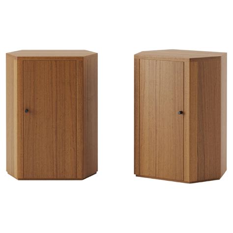 Pair Of Constant Night Stands In Iroko Wood By Master Studio For Lemon